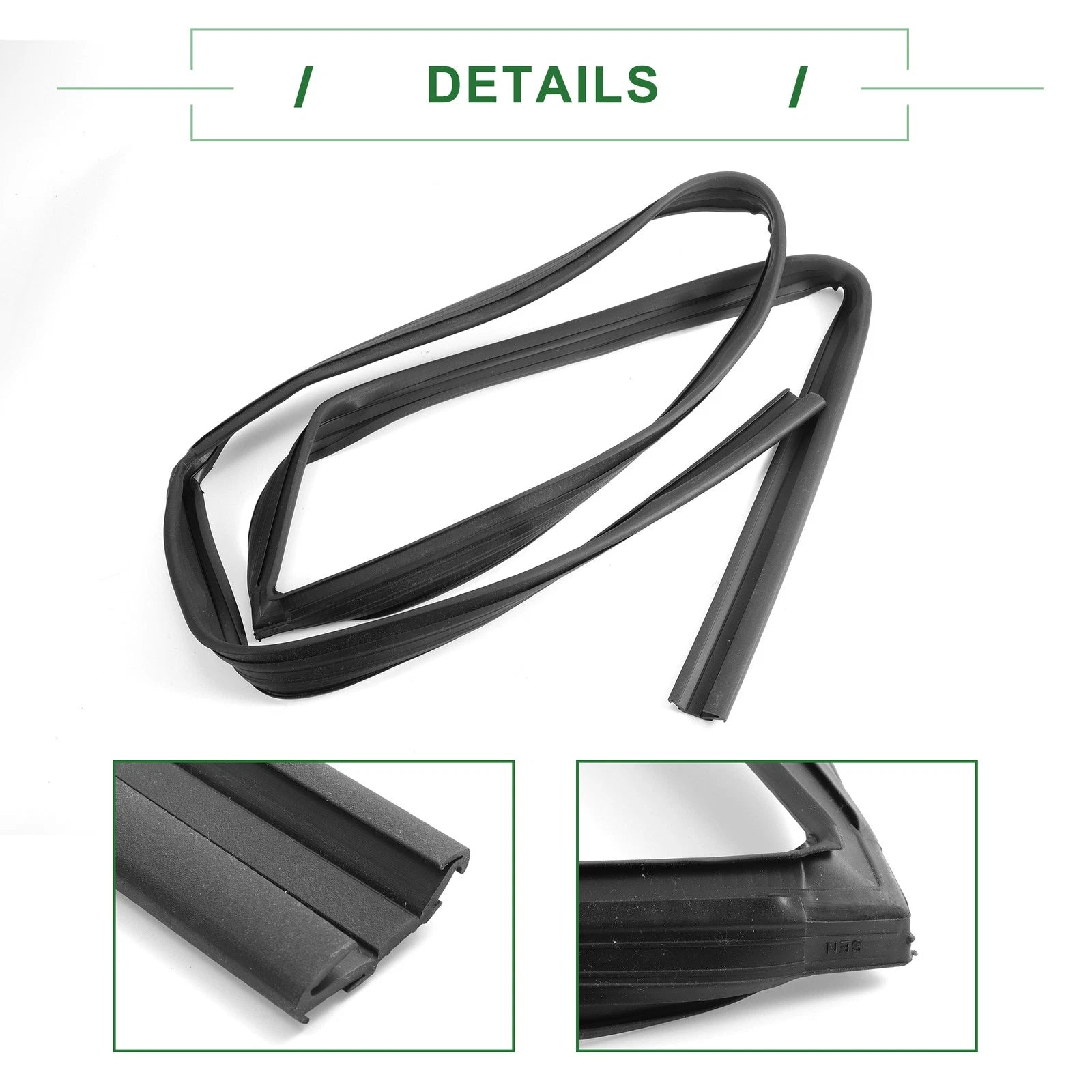 1Pc Front Right Door Window Run Channel Seal Strip for Honda Fit (2007–2020)