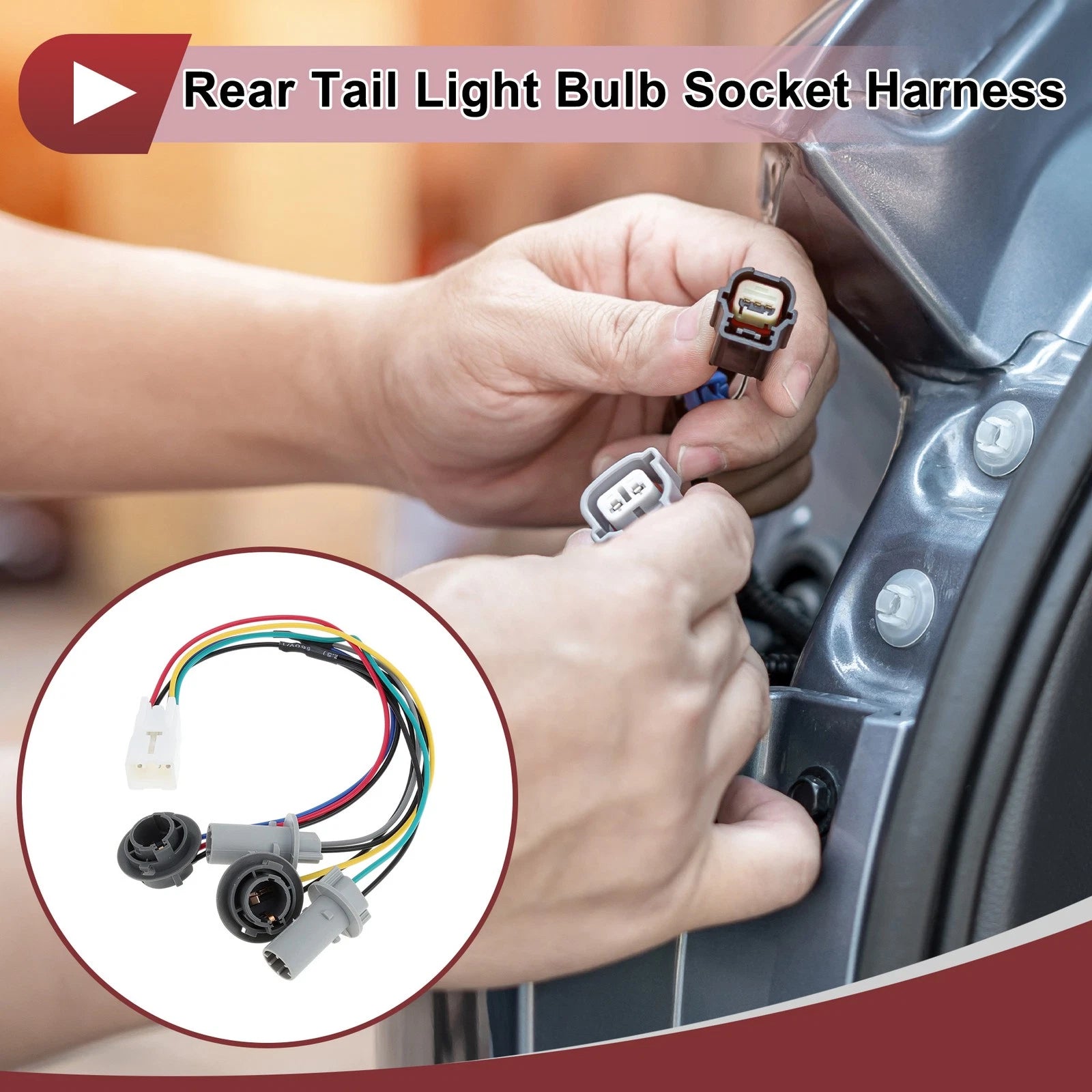 Rear Tail Light Bulb Socket Harness for Kia Spectra SX (2007–2009) No. 92415-2F220
