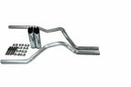 2.5" Dual Exhaust Kit for Chevy GMC 1500 Truck (2019–2025) No Muffler Slash Tips