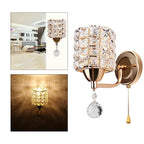Luxury Crystal Wall Light for E27 Fixtures (Modern Design)