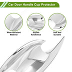 Set of 4 Chrome Door Handle Cup Protectors for Mazda CX-30 (2020)