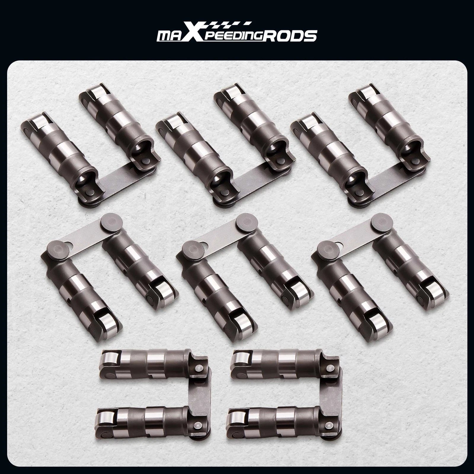 Hydraulic Roller Link Bar Lifters for Chevrolet Small Block 327 (1962–1969)