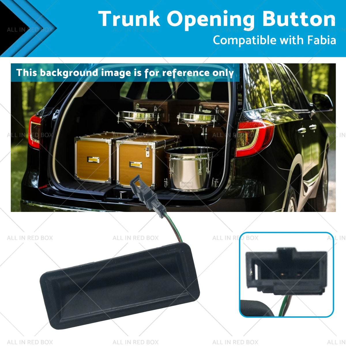Trunk Opening Button for Skoda Fabia (2007–2007) 6Y0827574K 6Y0827574J 20299005