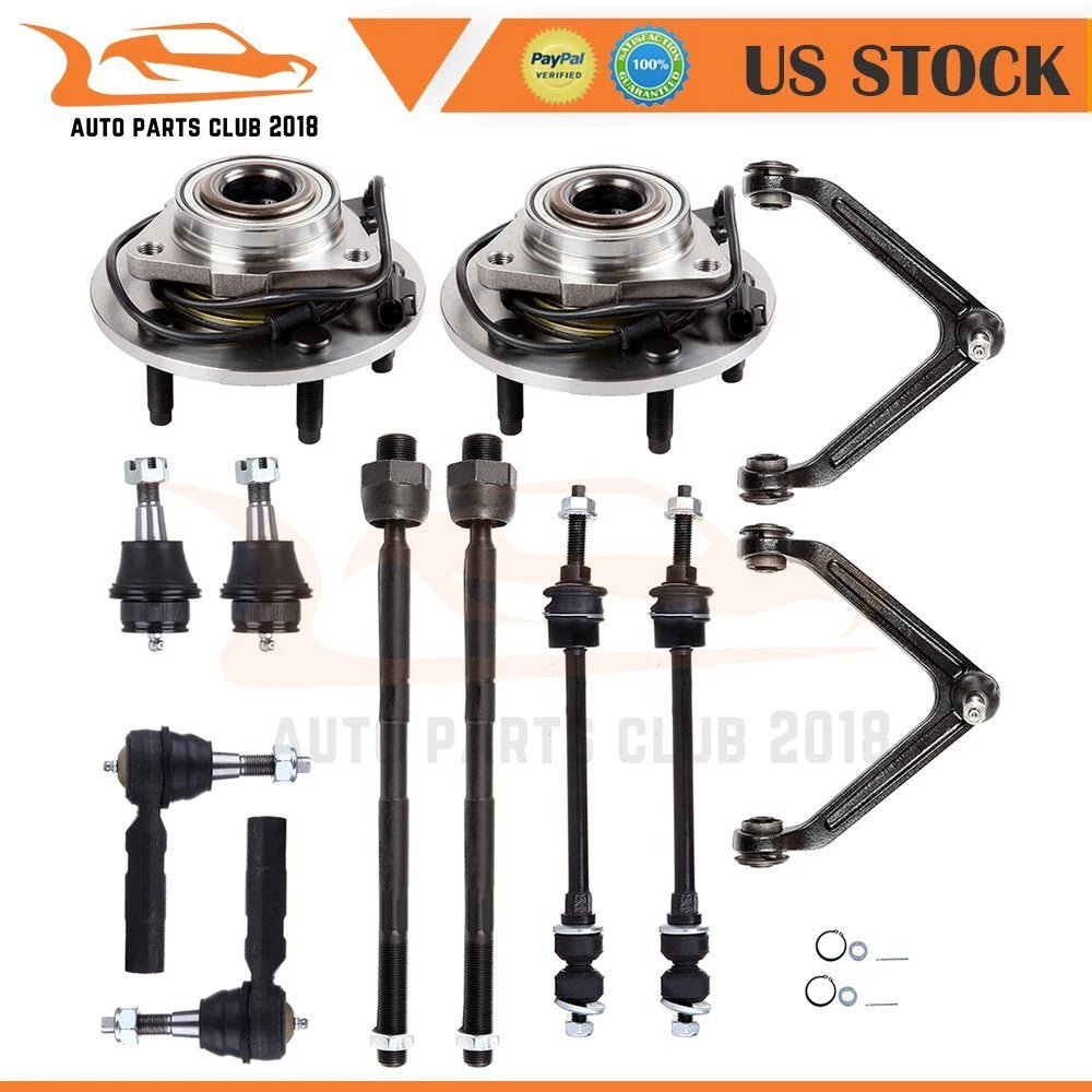 Set of 2 Front Upper Control Arm Wheel Hub Bearings for Dodge Ram 1500 (2002–2005)