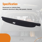 Parcel Shelf Load Boot Cover for Ford Escape (2008–2012) ABS