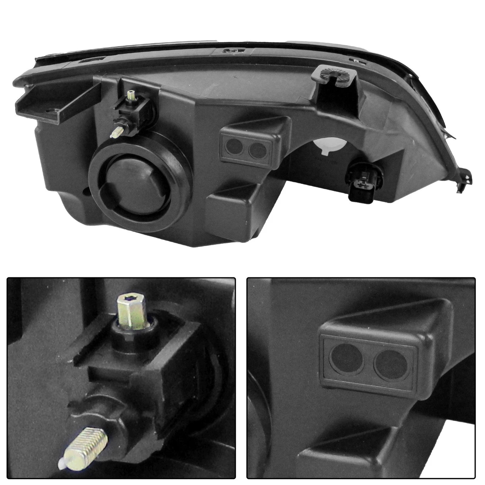 Set of 2 Halogen Headlights for Ford Focus ZX4 ST (2005–2007)