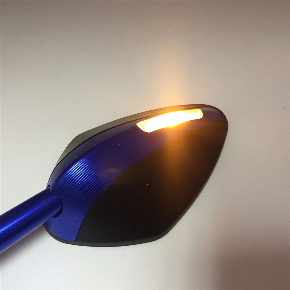 CNC 8mm/10mm Motorcycle Rearview Side Mirrors for Street Sports Bike Chopper