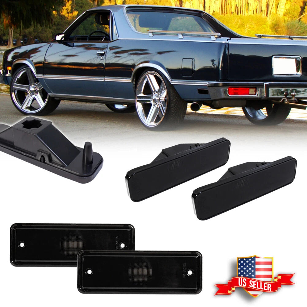 Set of 4 Smoke Lens Side Marker Lights for El Camino & Caballero (1978–1987)