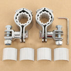 22mm 25mm 32mm 35mm Chrome Footpegs Peg Clamps for YAMAHA XV1600 XV1700 1900