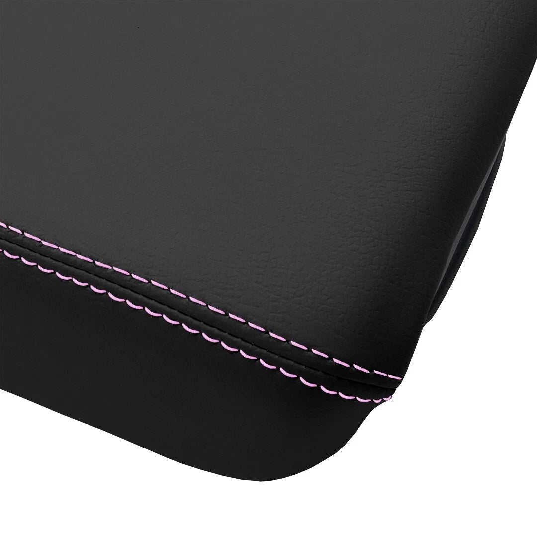 Center Console Lid Armrest for Jeep Wrangler (2018–2020) Pink Stitch