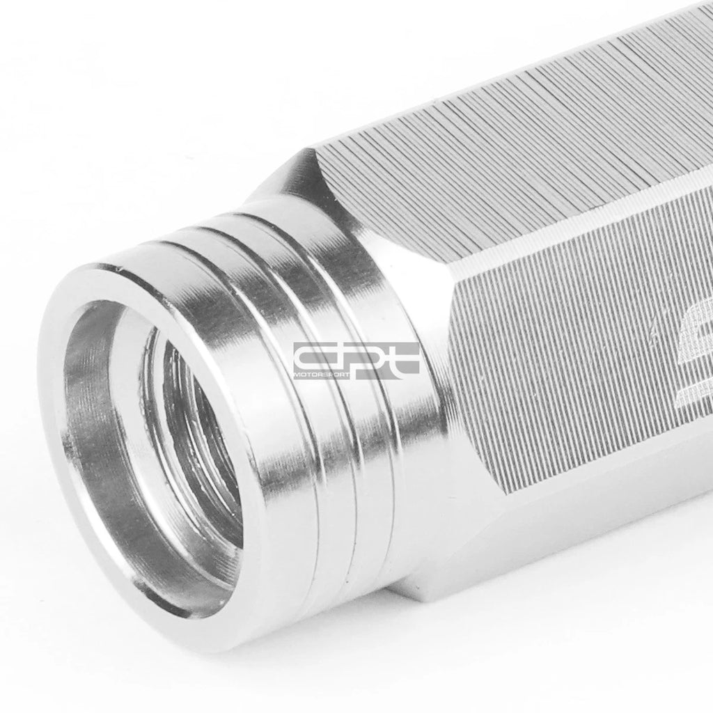 20 PCS Open End M12x1.5 90mm Tall Aluminum Lug Nuts + Adapter for JDM Vehicles