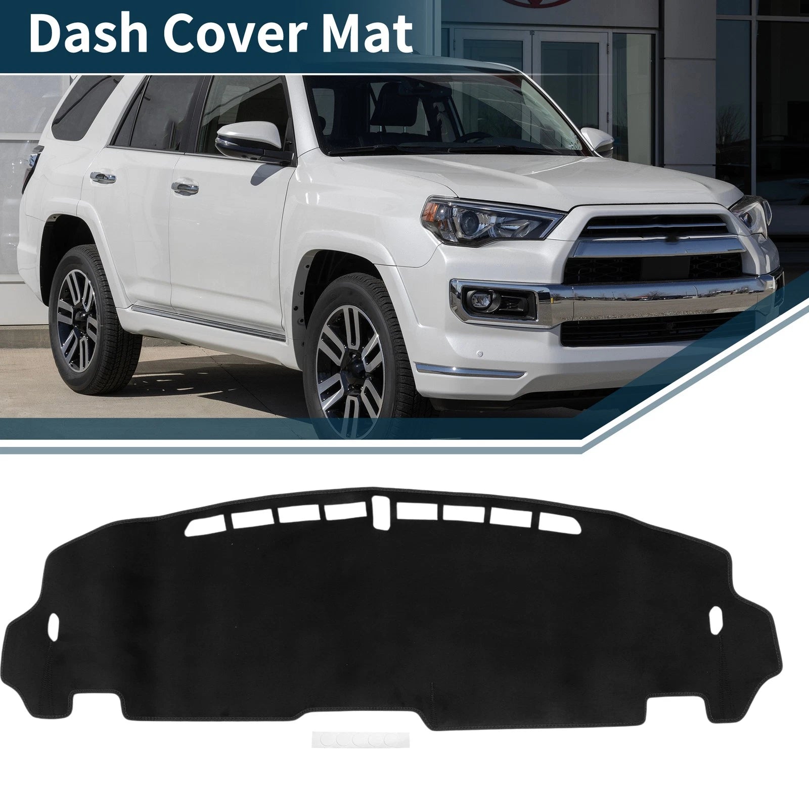 Dashboard Cover Mat for Honda N-BOX/N-BOX Custom (JF5/JF6) Black Set of 1