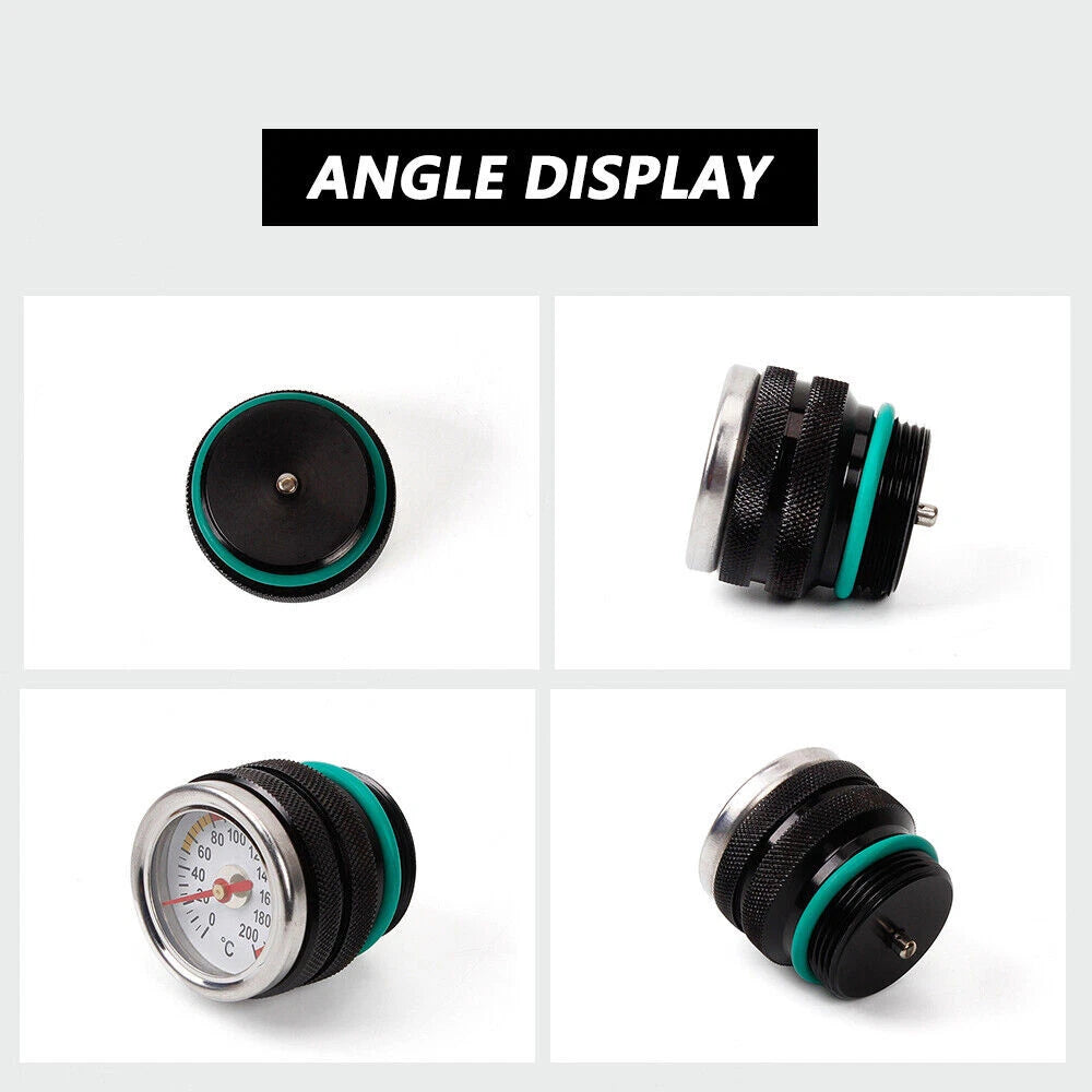 Oil Temperature Gauge Filler Cap for Motorcycle (0-200 Celsius)