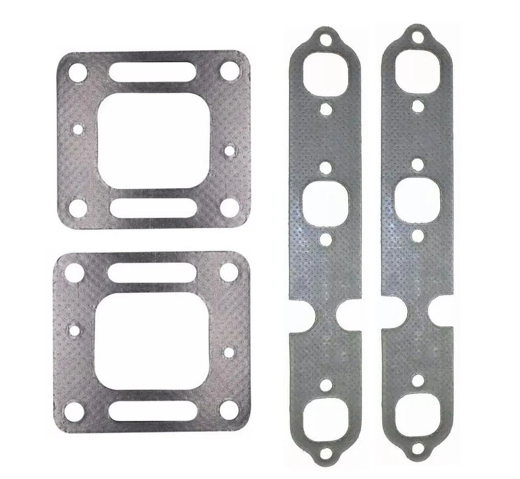 Exhaust Riser Elbow Manifold Gasket Kit for Mercruiser 4.3L V6 (1996–2006) 27-863724 27-99757