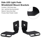 Side LED Light Pods Windshield Mount Brackets for Kawasaki Teryx (2008–2023)