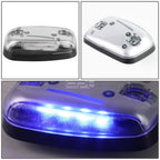 3Pcs Chrome Housing Blue LED Cab Roof Running Light for Silverado/Sierra (2007–2013)