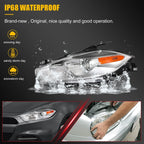2X Chrome Projector Headlights for Dodge Dart (2013–2016)