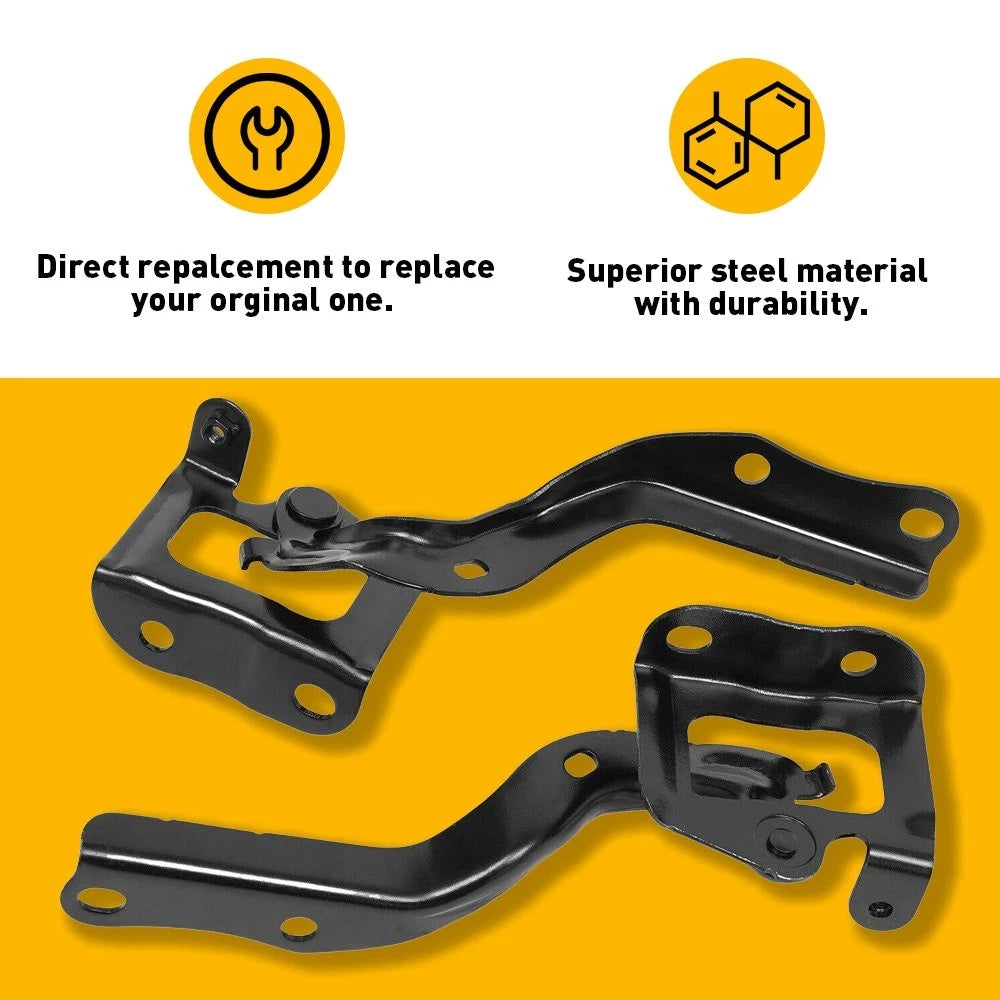 Hood Front Hinge Pair Set for Toyota Prius (2010–2015) TO1236167 TO1236168