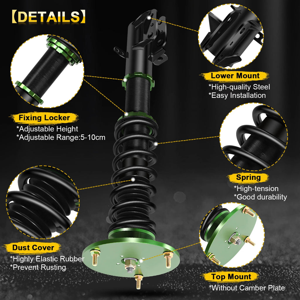 Coilover Shocks Struts Springs Kit for Dodge Neon (2003–2005)