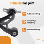 2X Front Lower Control Arms Kit for Jeep Grand Cherokee (2011-2015)