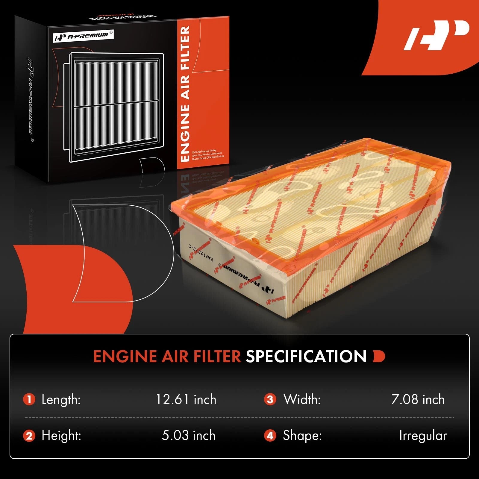 Engine Air Filter for Jeep Wrangler Gladiator (2018-2023)