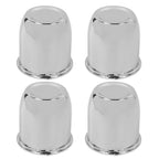 Set of 4 Chrome Push Through Center Caps for 3.18" Rims