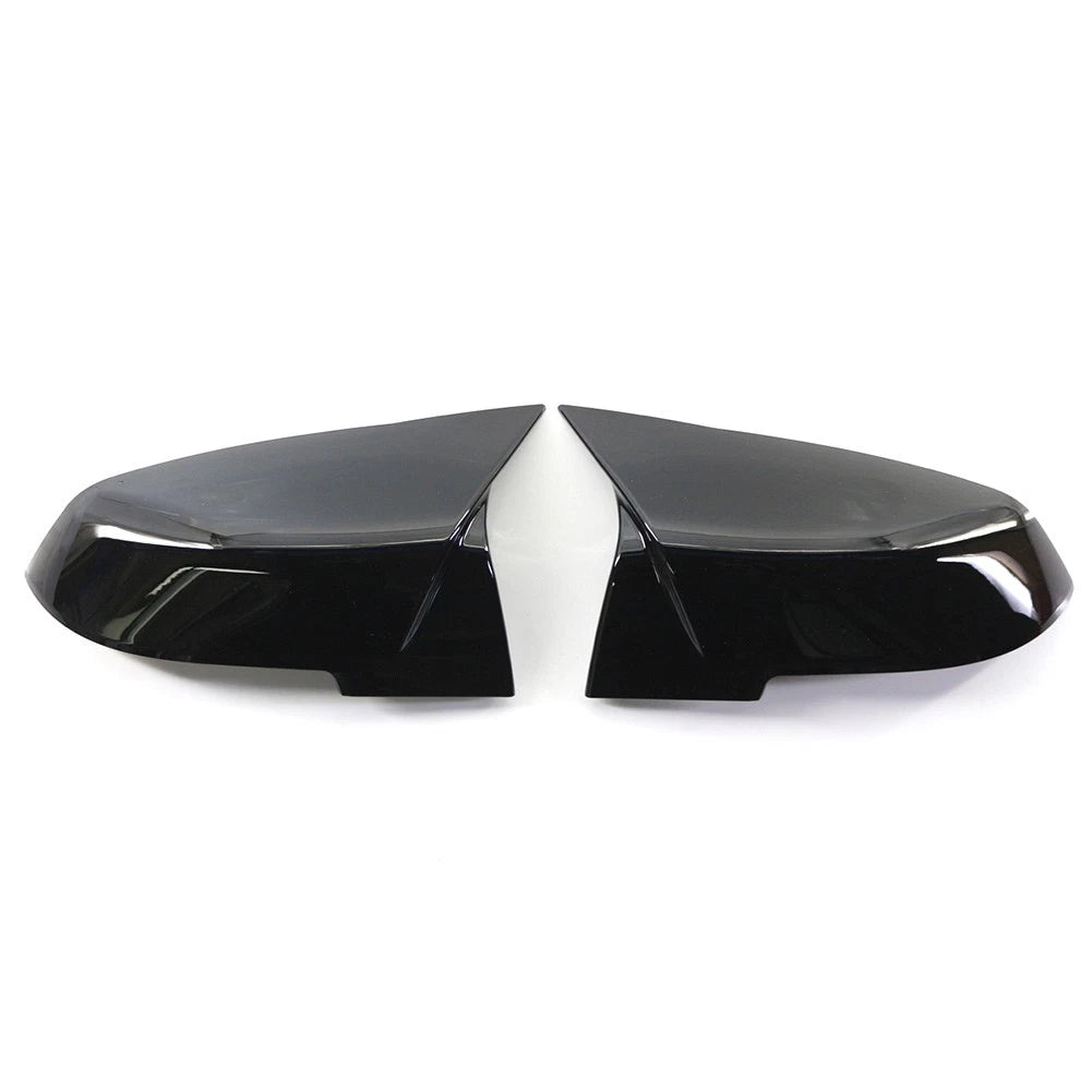 2X Gloss Black Rearview Mirror Cover Caps for BMW 1 2 3 4 Series X1 M2 I3 I3S