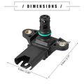 Black Engine Oil Pressure Sensor for BMW X6 335i (2009-2013)