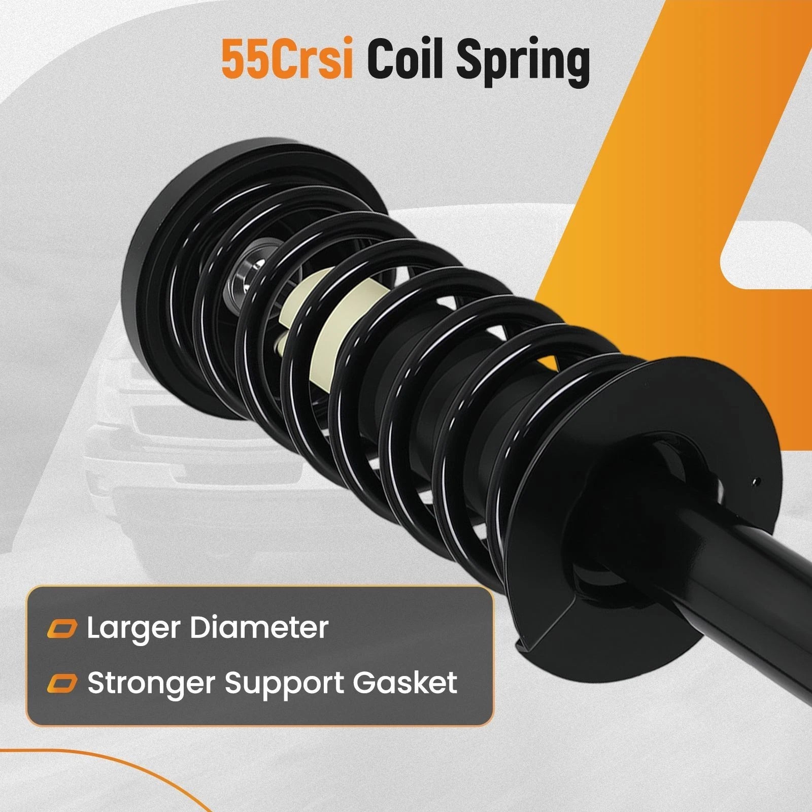 Front Rear Struts Set for Honda Accord 2.4L (2013–2017) w/ Coil Spring Sway Bars