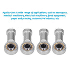 10x Zinc 6mm Female Spherical Plain Rose Joint Bearing Left Hand Threaded