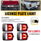 2X LED License Plate Light Lamp for Toyota Tundra (2000–2013) Tacoma (2005–2015)