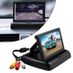 4X 3 Inch Folding LCD Monitor for Car Rear View Display (HD Color Screen)