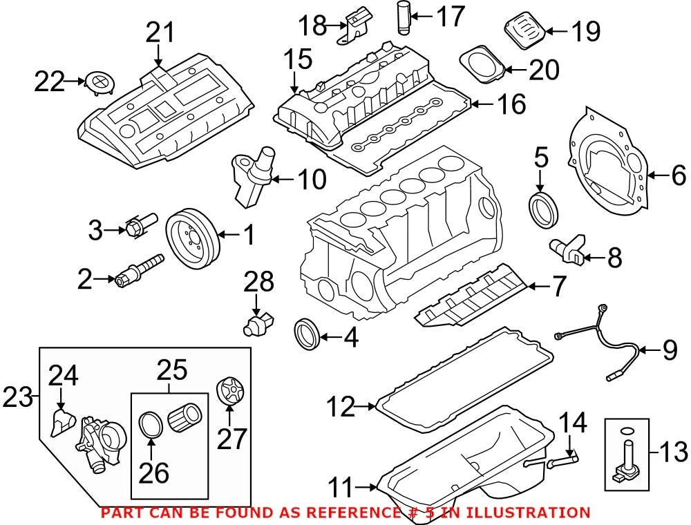 Engine Crankshaft Seal for BMW (11117587168)