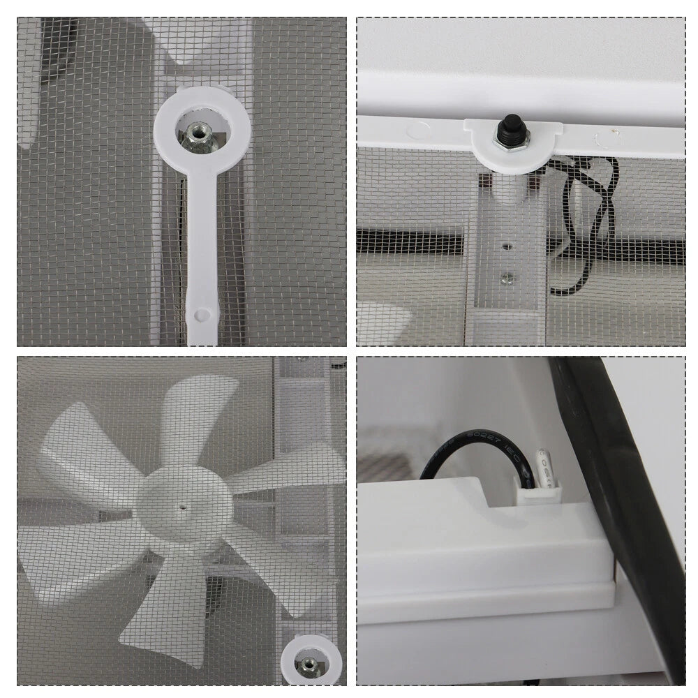 14" RV Roof Vent Fan with Remote Control for RV Trailer (Universal)