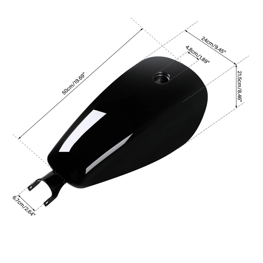 2.6 Gallon Gas Fuel Tank for Harley Sportster XL883 1200 48 72 (2007–2022)