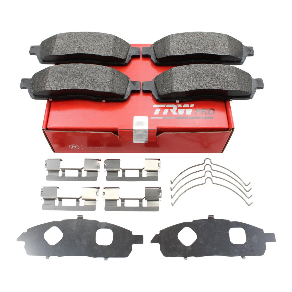 TRW Pro Front Metallic Brake Pad Set with Hardware for Ford F-150 (2008–2009)