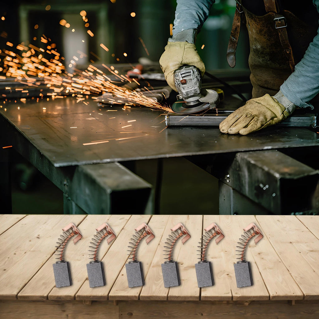 6pc Carbon Brush Set for PAG600 Angle Grinders
