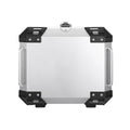 45L Motorcycle Top Box Rear Storage for Scooter - Waterproof Silver