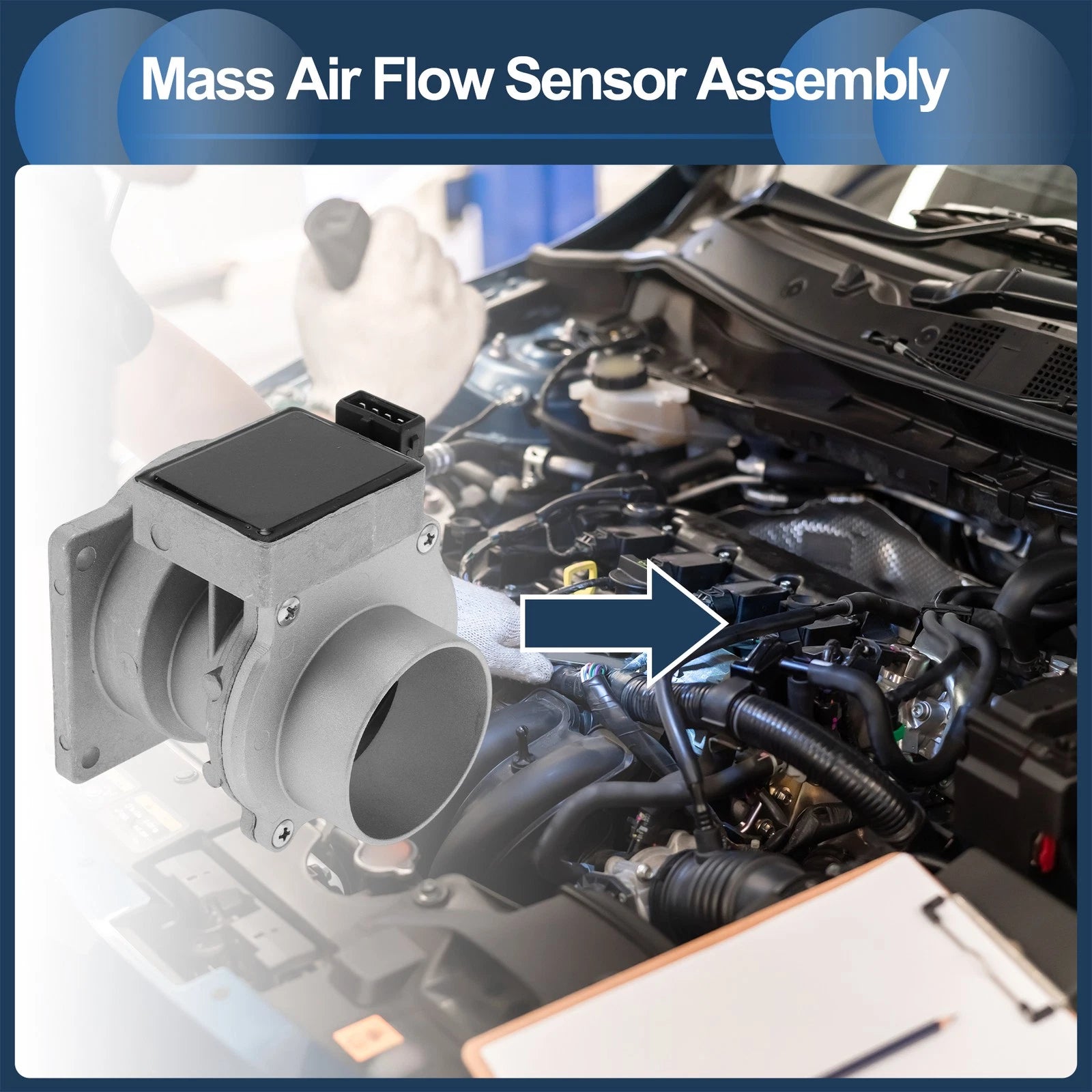 Mass Air Flow Sensor Assembly No. 22680-53F00 for Nissan Altima (2008–2012)