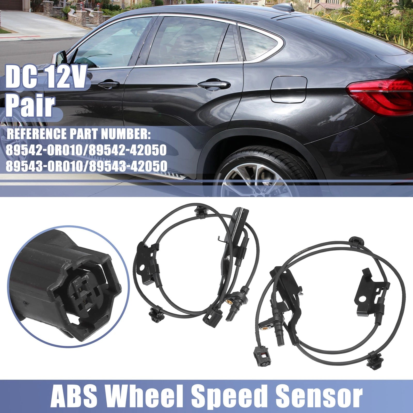 ABS Sensor Set of 2 for Toyota RAV4 (2006–2018) No. 89542-0R010/89543-42050