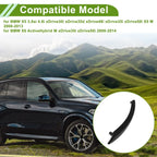 Door Panel Handle Pull Trim Cover for BMW X5 (2008-2013) Black