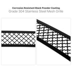 Stainless Black Mesh Grille Insert for Ram 1500 (2019-2024)