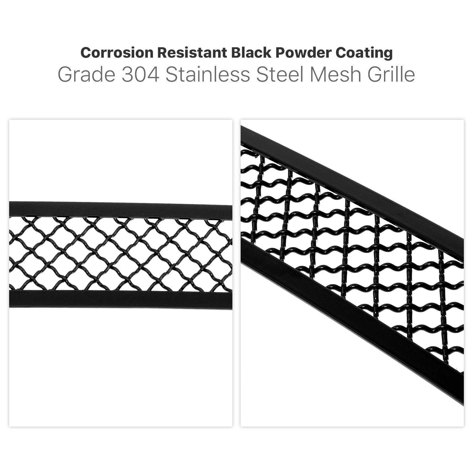 Stainless Black Mesh Grille Insert for Ram 1500 (2019-2024)