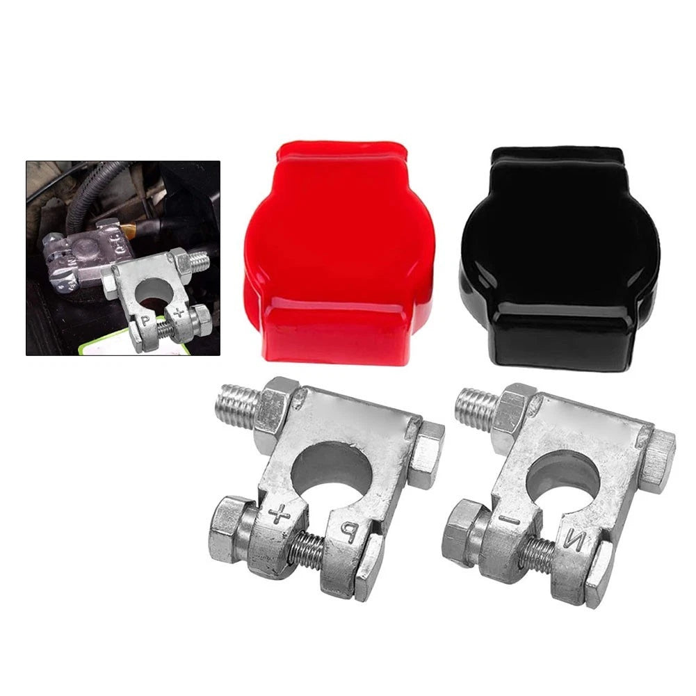 Battery Terminal Kit for RV Marine Off Road (Top Post, Zinc)