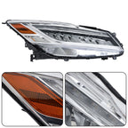 LED Headlight for Honda Accord (2016–2017) Passenger Side Clear Housing