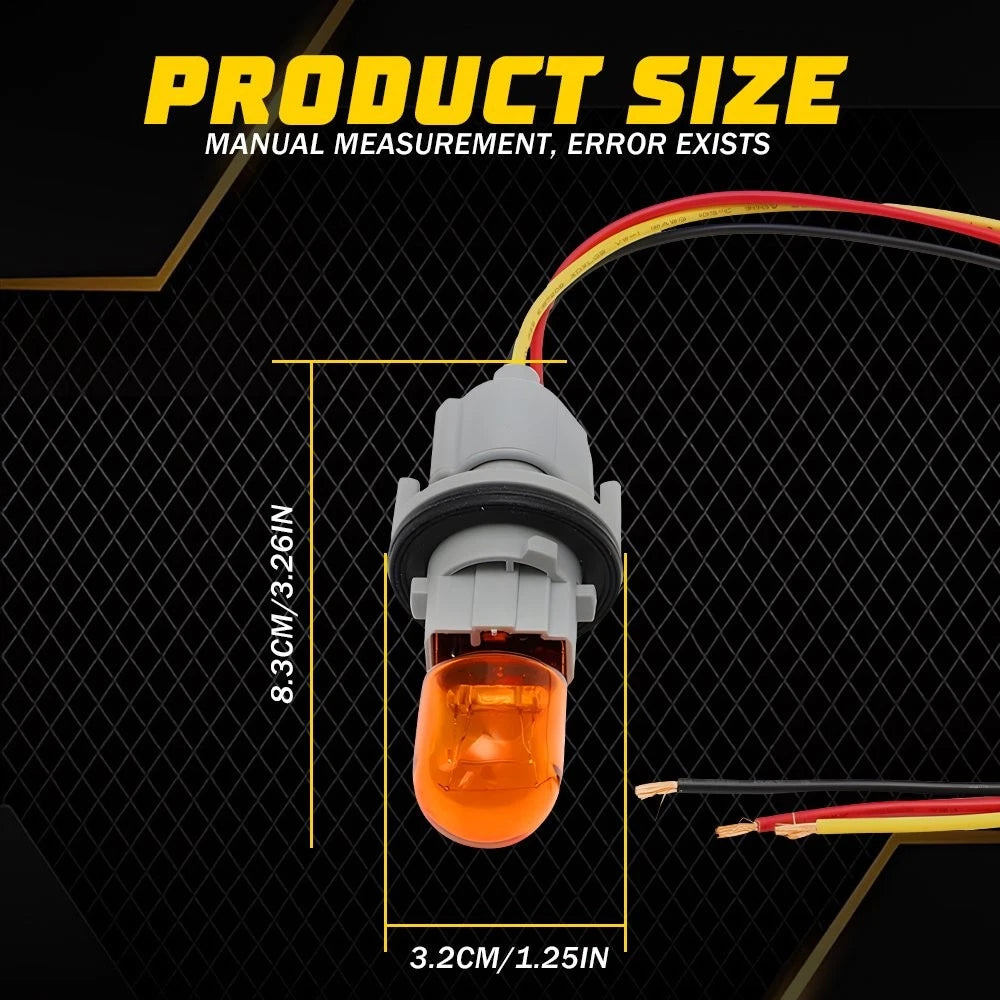 Set of 2 Front Turn Signal Light Bulb Socket Harness for Nissan Frontier (2009–2021)