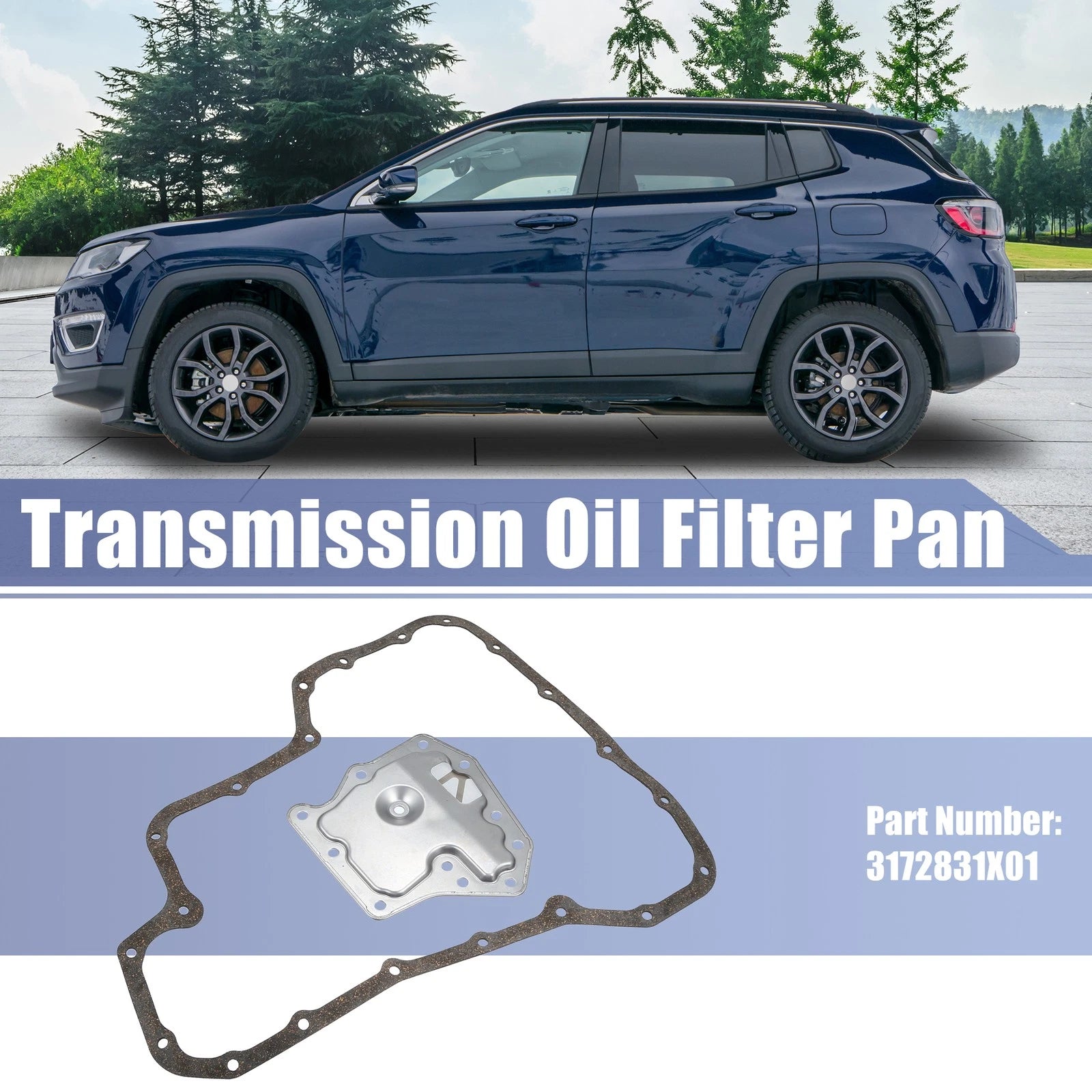 Transmission Filter Oil Pan Gasket Kit for Nissan Versa (2012) 3172831X01