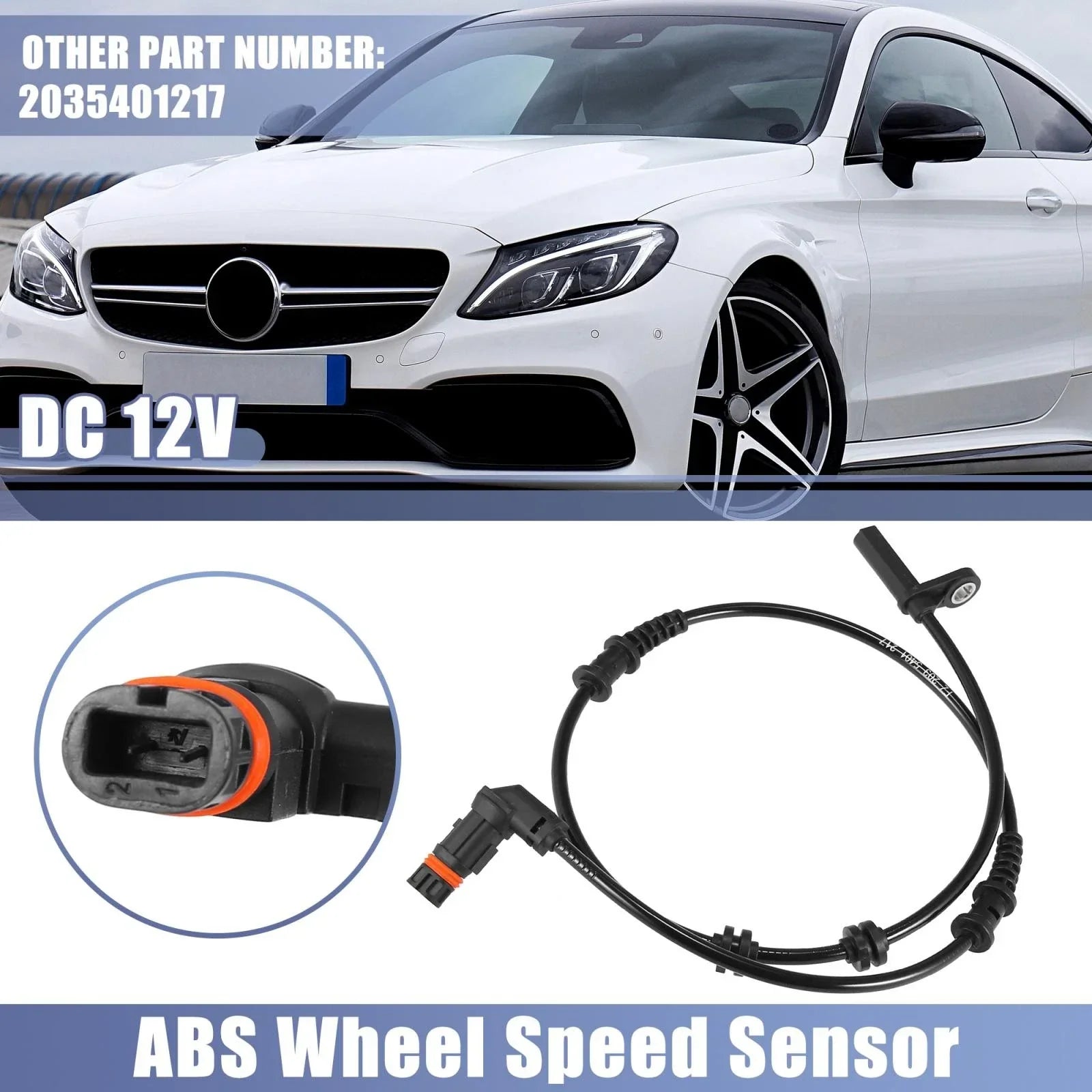 ABS Wheel Speed Sensor for Mercedes-Benz C280 C350 (2001-2007)