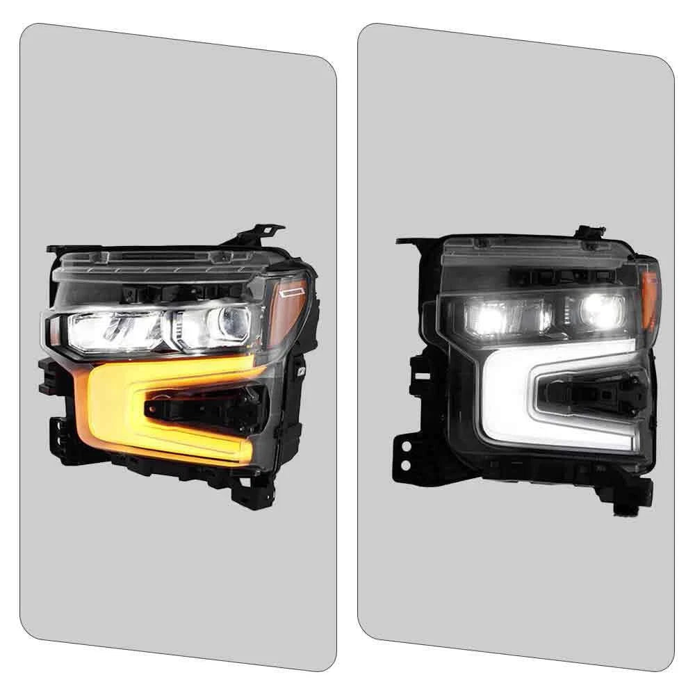 LED Headlight for Chevy Silverado 1500 ZR2 (2022–2026) Black w/LED DRL