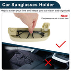 Sunglasses Case for Audi A3 (2013–2024) Eyeglasses Holder Storage Box Beige